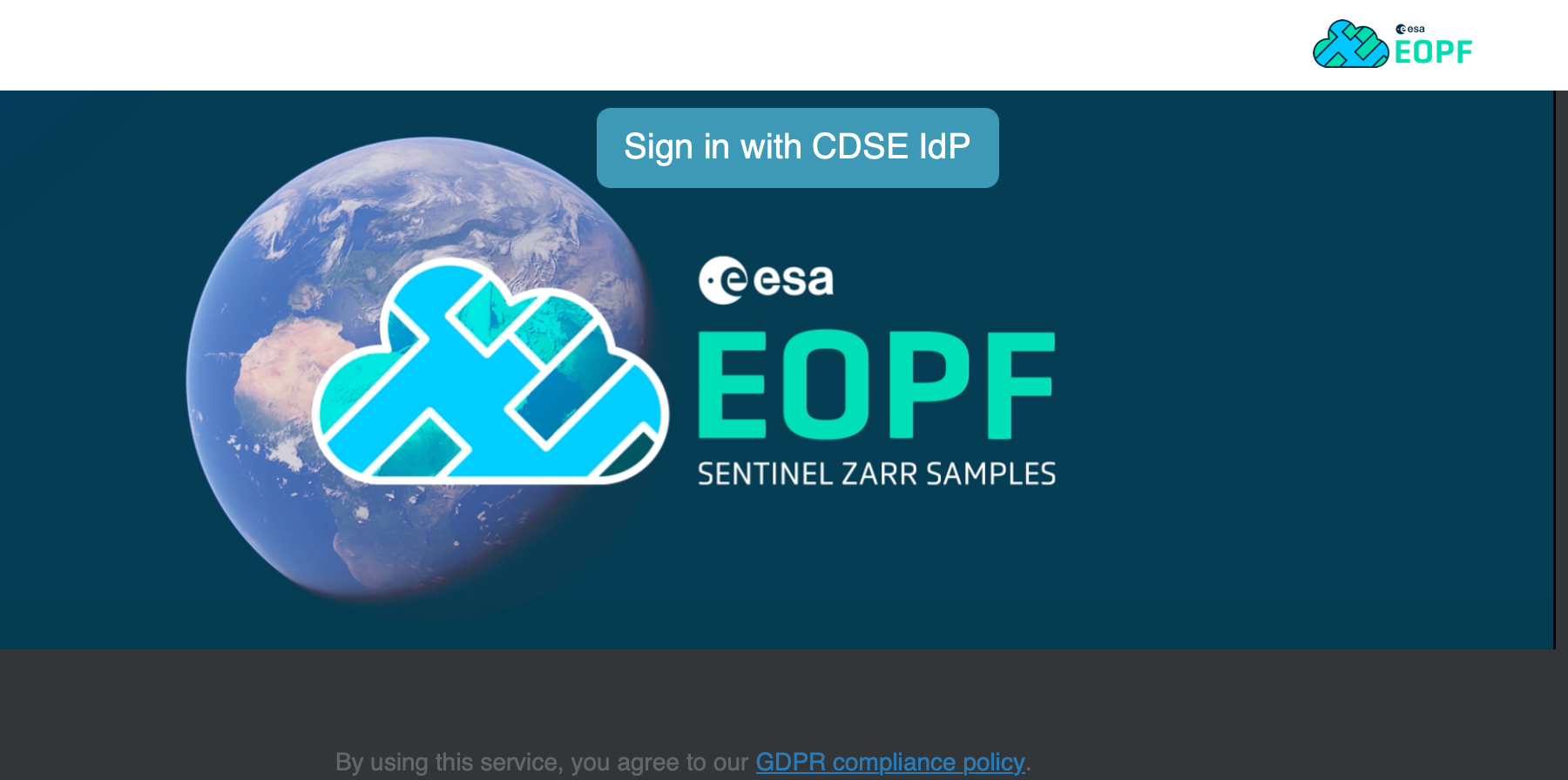 Screenshot: JupyterHub Login Page